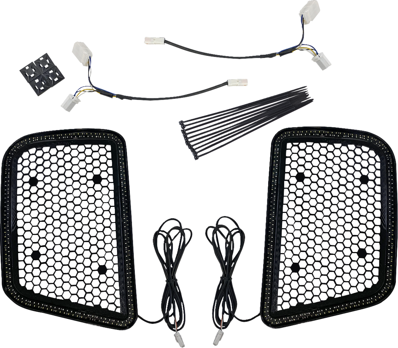 Custom Dynamics Black Lower Fairing Lights for 2006-2013 Harley Davidson Touring