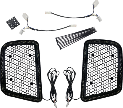 Custom Dynamics Black Lower Fairing Lights for 2006-2013 Harley Davidson Touring