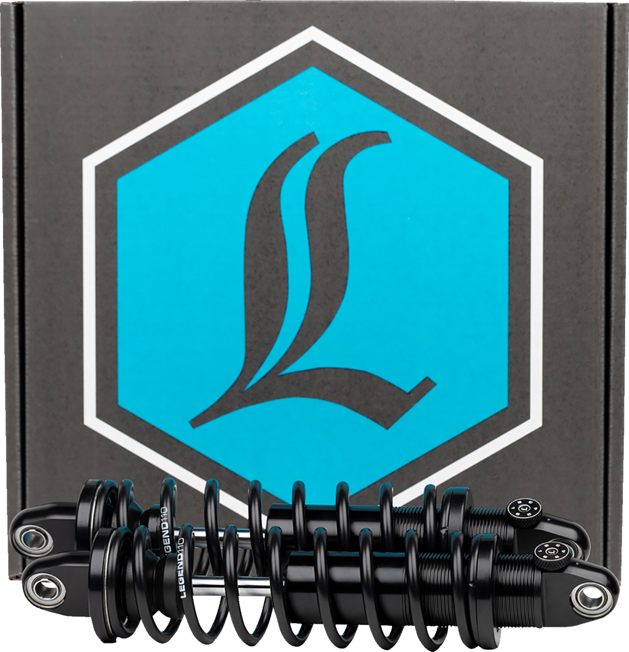 Legend REVO-A Black 14" Standard Rear Shocks for 1991-2017 Harley Dyna FXD