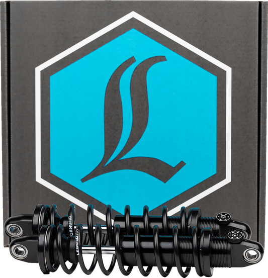 Legend REVO-A Black 14" Standard Rear Shocks for 1991-2017 Harley Dyna FXD