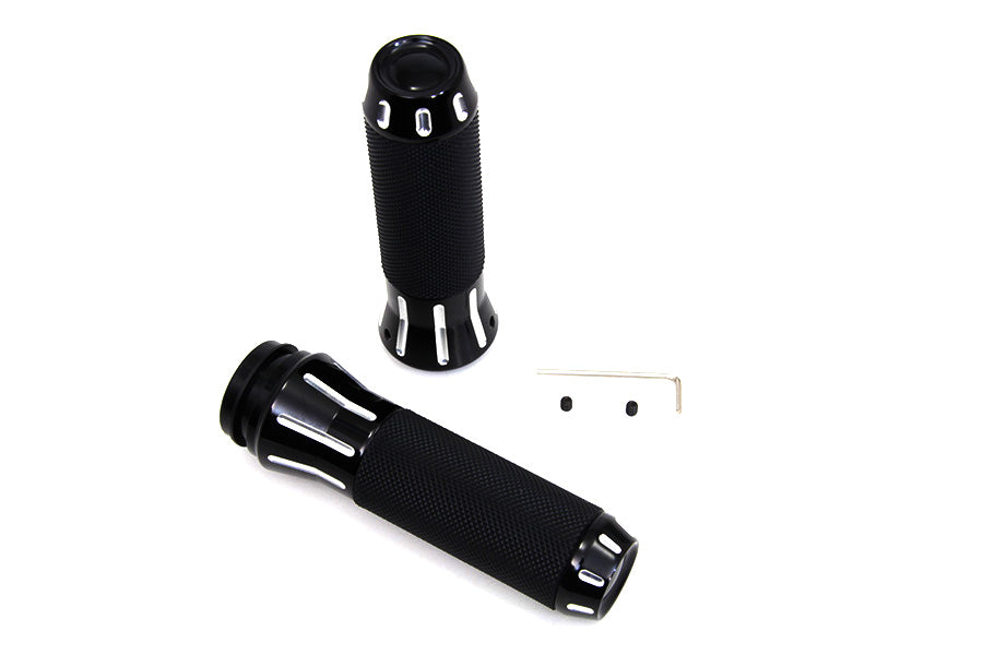 VTwin Clear Cut TBW Motorcycle Handlebar Grips 2008-2024 Harley Softail Touring