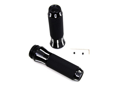 VTwin Clear Cut TBW Motorcycle Handlebar Grips 2008-2024 Harley Softail Touring