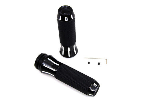 VTwin Clear Cut TBW Motorcycle Handlebar Grips 2008-2024 Harley Softail Touring