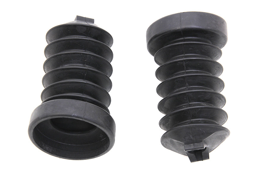Vtwin Black Rear Motorcycle Shock Dust Boost Set 1997-2012 Harley Touring FLT