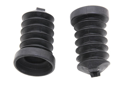 Vtwin Black Rear Motorcycle Shock Dust Boost Set 1997-2012 Harley Touring FLT