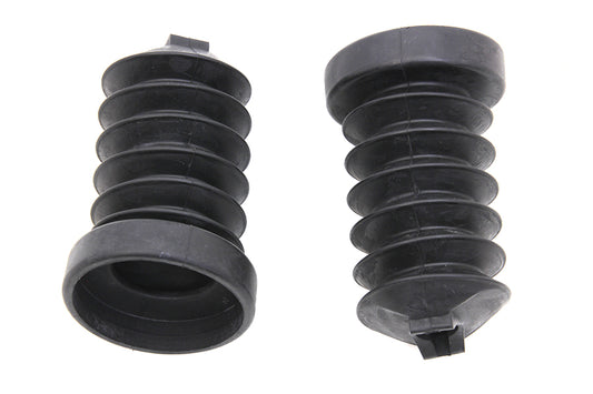 Vtwin Black Rear Motorcycle Shock Dust Boost Set 1997-2012 Harley Touring FLT