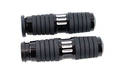 VTwin Black Handlebar Hand Grip Set 1996-2017 Harley Dyna Softail Touring FXST