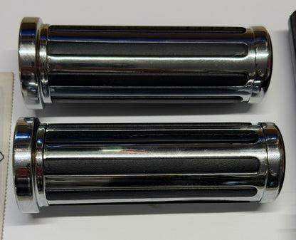 VTwin TBW Rail Style Grip Set with Glue for 2008-2025 Harley Touring Softail