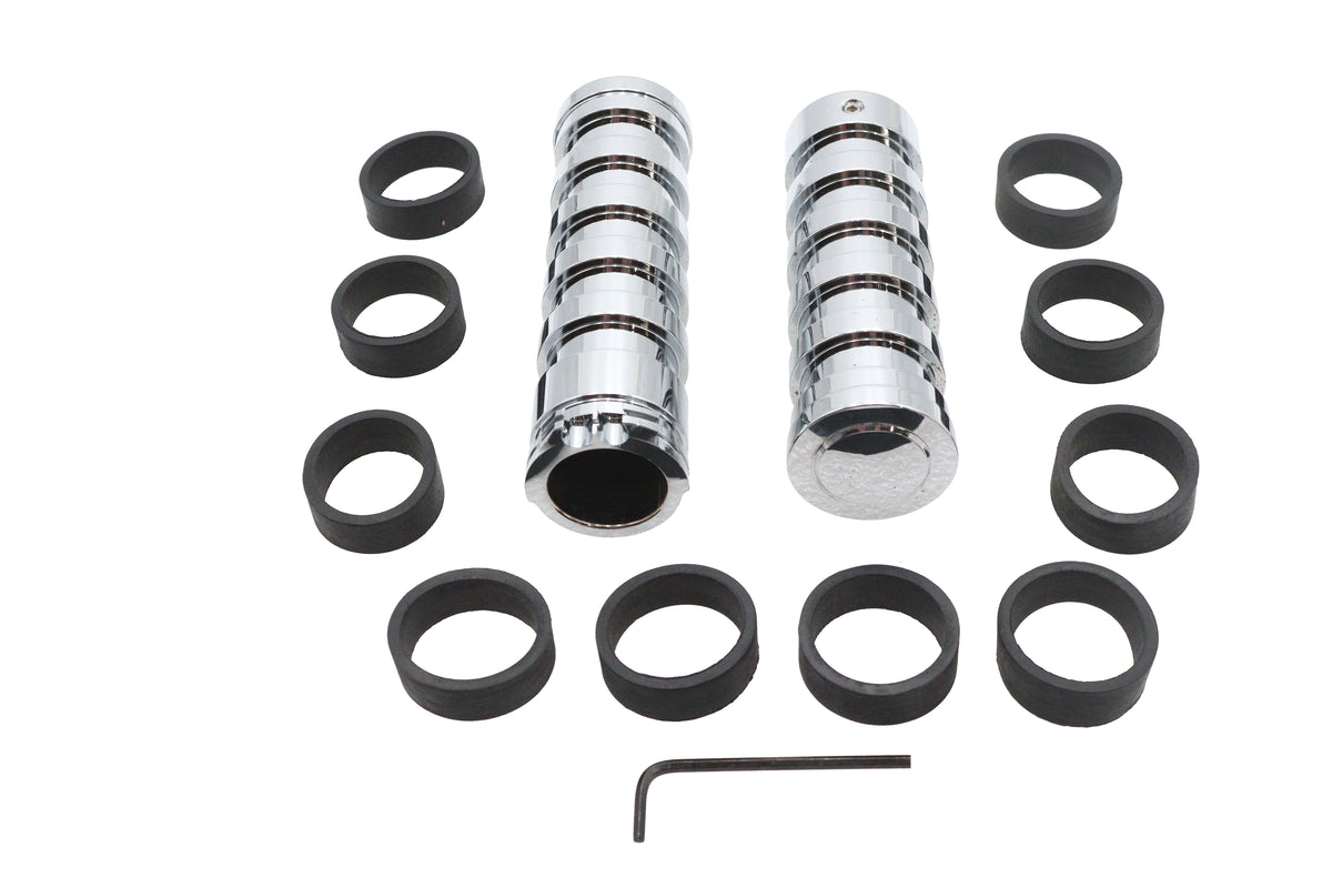 VTwin O-Ring Style Handlebar Hand Grip Set for 2008-2025 Harley Touring Softail