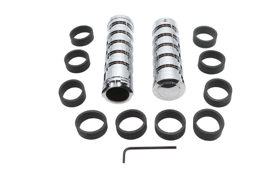 VTwin O-Ring Style Handlebar Hand Grip Set for 2008-2025 Harley Touring Softail