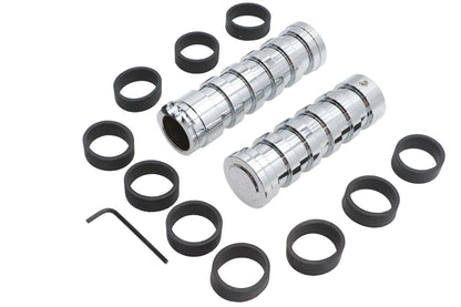 VTwin O-Ring Style Handlebar Hand Grip Set for 2008-2025 Harley Touring Softail