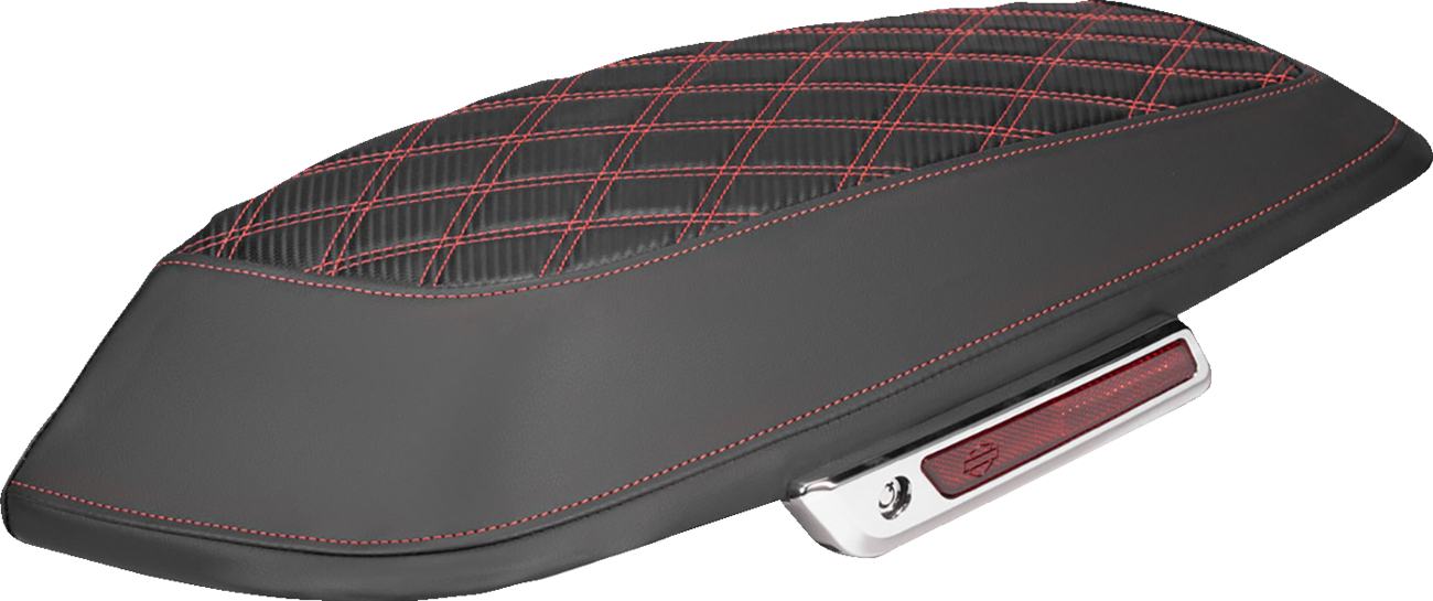 Saddlemen Red Carbon Lattice Saddlebag Lid Covers for 2014-2025 Harley Touring