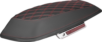 Saddlemen Red Carbon Lattice Saddlebag Lid Covers for 2014-2025 Harley Touring