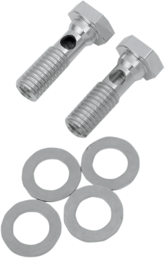 Drag Specialties Chrome EVO Breather Bolts 1993-1999 Harley Davidson Models