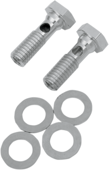 Drag Specialties Chrome EVO Breather Bolts 1993-1999 Harley Davidson Models