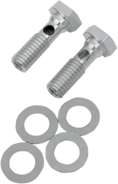 Drag Specialties Chrome EVO Breather Bolts 1993-1999 Harley Davidson Models