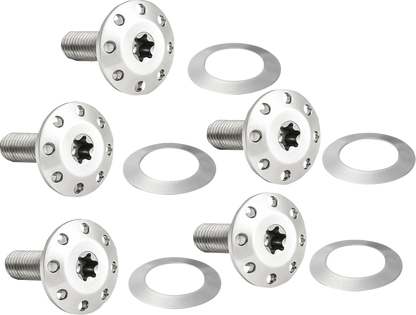 Arlen Ness Polished Front Floating Brake Rotor Bolt Kit for 2024 Harley Touring