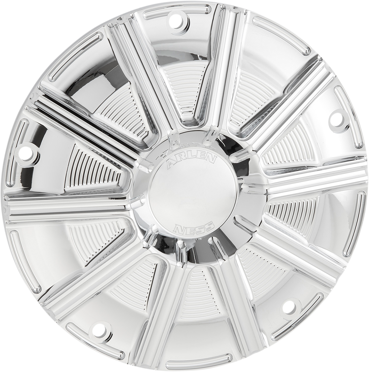 Arlen Ness 10 Gauge Chrome Derby Cover fits 1999-2018 Harley Softail FXST