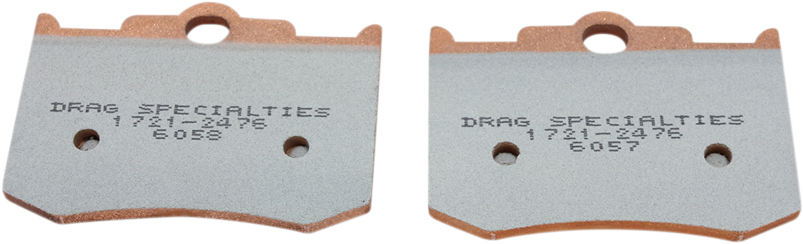 Drag Premium Sintered Metal Rear/Front Caliper Brake Pads for 2002-2010 Indian