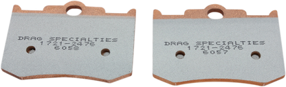 Drag Premium Sintered Metal Rear/Front Caliper Brake Pads for 2002-2010 Indian
