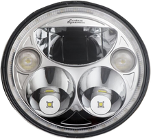 Custom Dynamics Chrome Trubeam 7" LED Headlight 2015-2023 Indian Chieftain