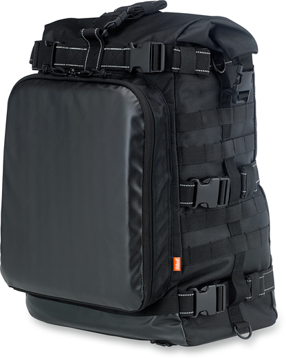 Biltwell Textile Black Exfil-80 Rear Motorcycle Rack Bag for Harley Davidson