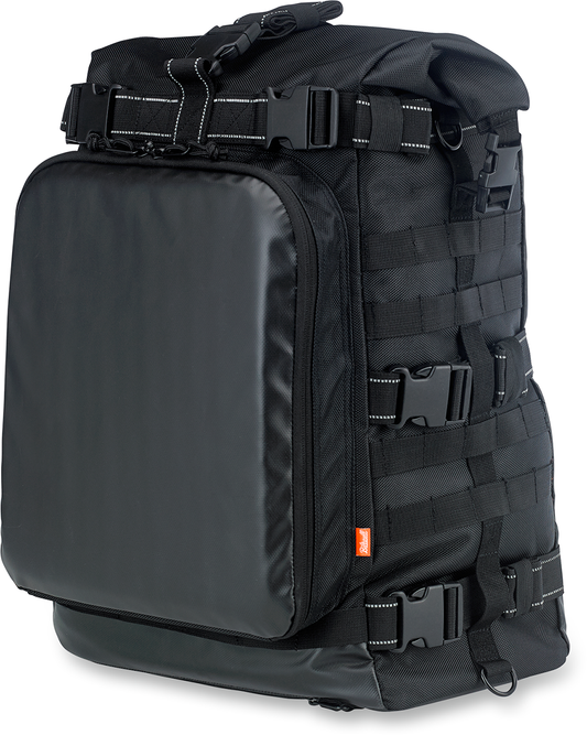 Biltwell Textile Black Exfil-80 Rear Motorcycle Rack Bag for Harley Davidson