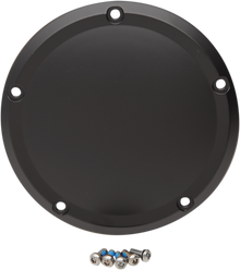 Drag Specialties Matte Black 5-Hole Clutch Derby Cover 2015-2026 Harley Touring