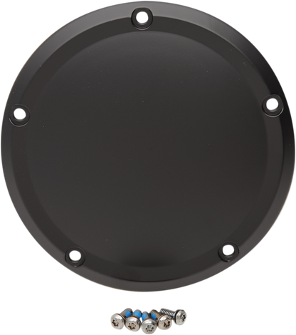 Drag Specialties Matte Black 5-Hole Clutch Derby Cover 2015-2026 Harley Touring