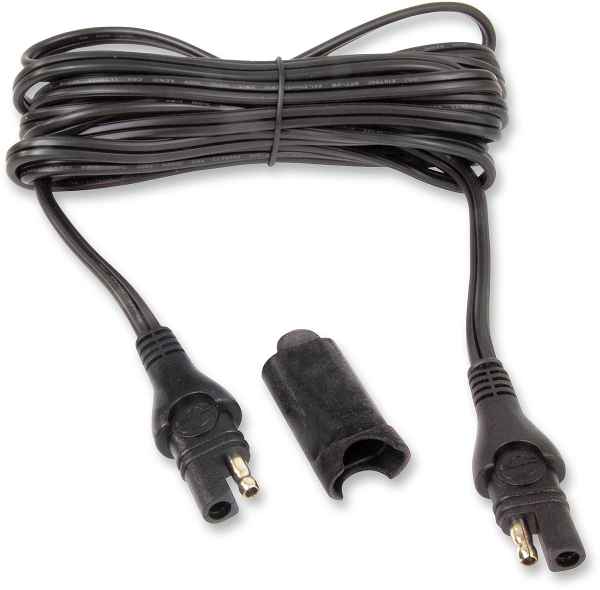 Tecmate Black Universal 15' Feet Motorcycle Battery Pigtail Extension for Harley