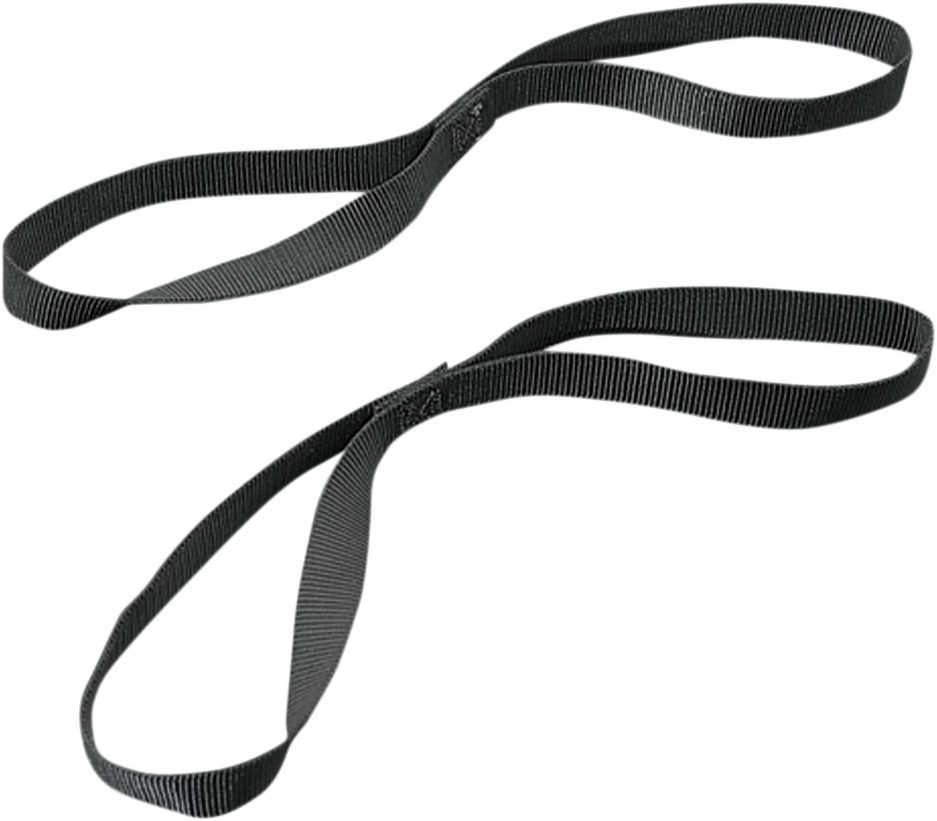 Ancra Black 18" Nylon Hook Loop 3000 Lb Tie Down Extensions for Harley Davidson