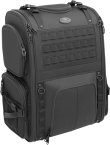 Saddlemen Black S3500 Tactical Textile Rear Sissy bar Bag Luggage for Harley