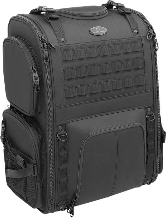 Saddlemen Black S3500 Tactical Textile Rear Sissy bar Bag Luggage for Harley