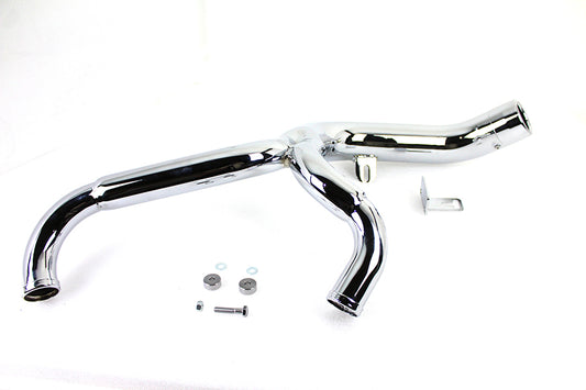 VTwin Chrome Megaphone 2-1 Motorcycle Lake Exhaust 1995-2006 Harley Touring FLT