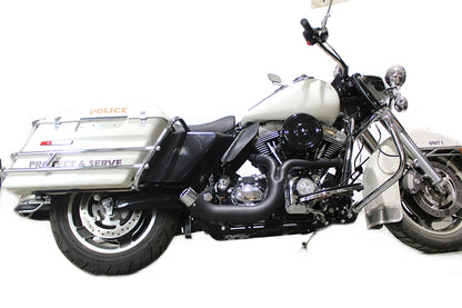 VTwin Black Megaphone 2-1 Motorcycle Lake Exhaust 1997-2016 Harley Touring FLT