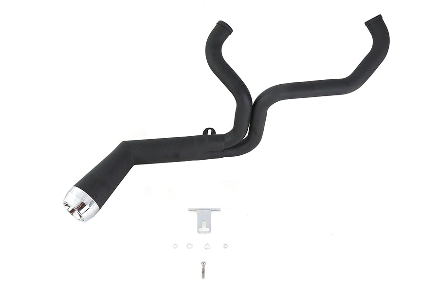 VTwin Megaphone 2-1 Motorcycle Offset Exhaust for 1985-2005 Harley Touring FLT