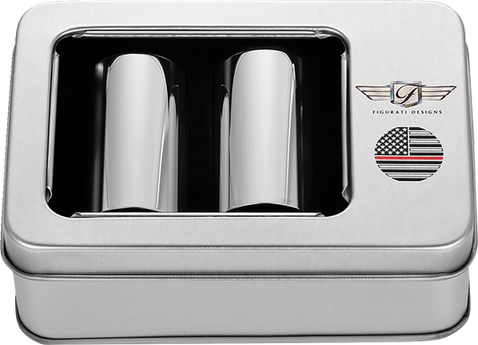 Figurati Red Line USA Flag Long Magnetic Docking Hardware Covers for Harley