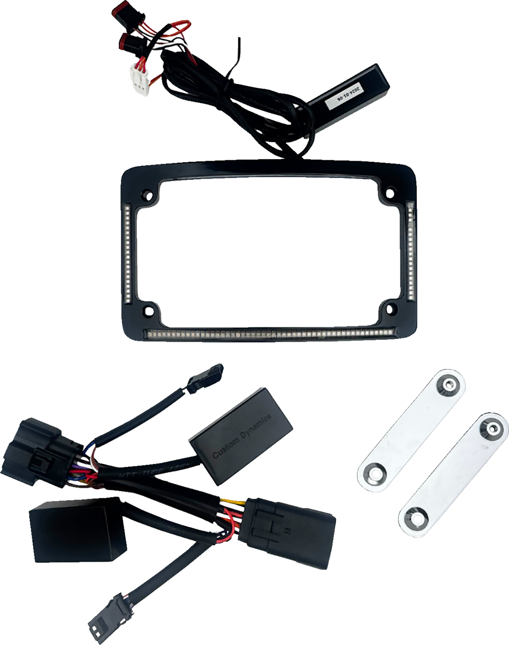 Custom Dynamics All-In-One Black License Plate Frame for 2026 Harley Touring