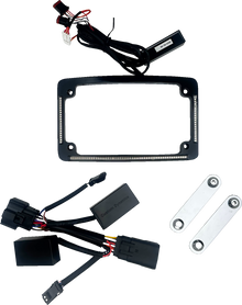 Custom Dynamics All-In-One Black License Plate Frame for 2026 Harley Touring