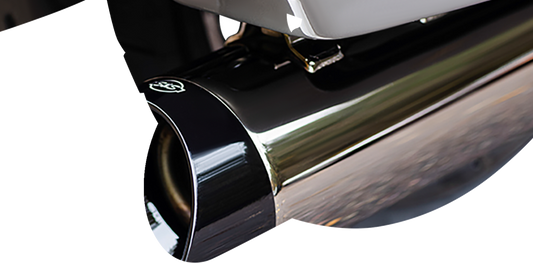 S&S MK45 Slip-on Lava Chrome 4.5" Mufflers for 2017-2024 Harley Touring 50 State