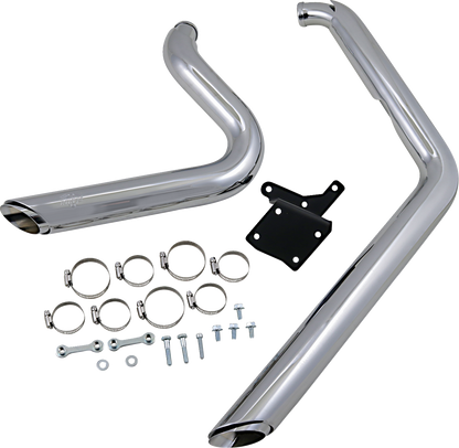 Vance & Hines Shortshots Staggered Chrome Exhaust System for 1991-05 Harley Dyna