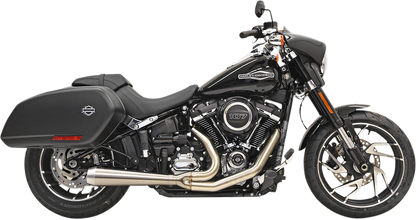 Bassani Road 2:1 Rage Stainless Exhaust for 2018-2024 Harley Softail Sport Glide