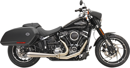 Bassani Road 2:1 Rage Stainless Exhaust for 2018-2024 Harley Softail Sport Glide