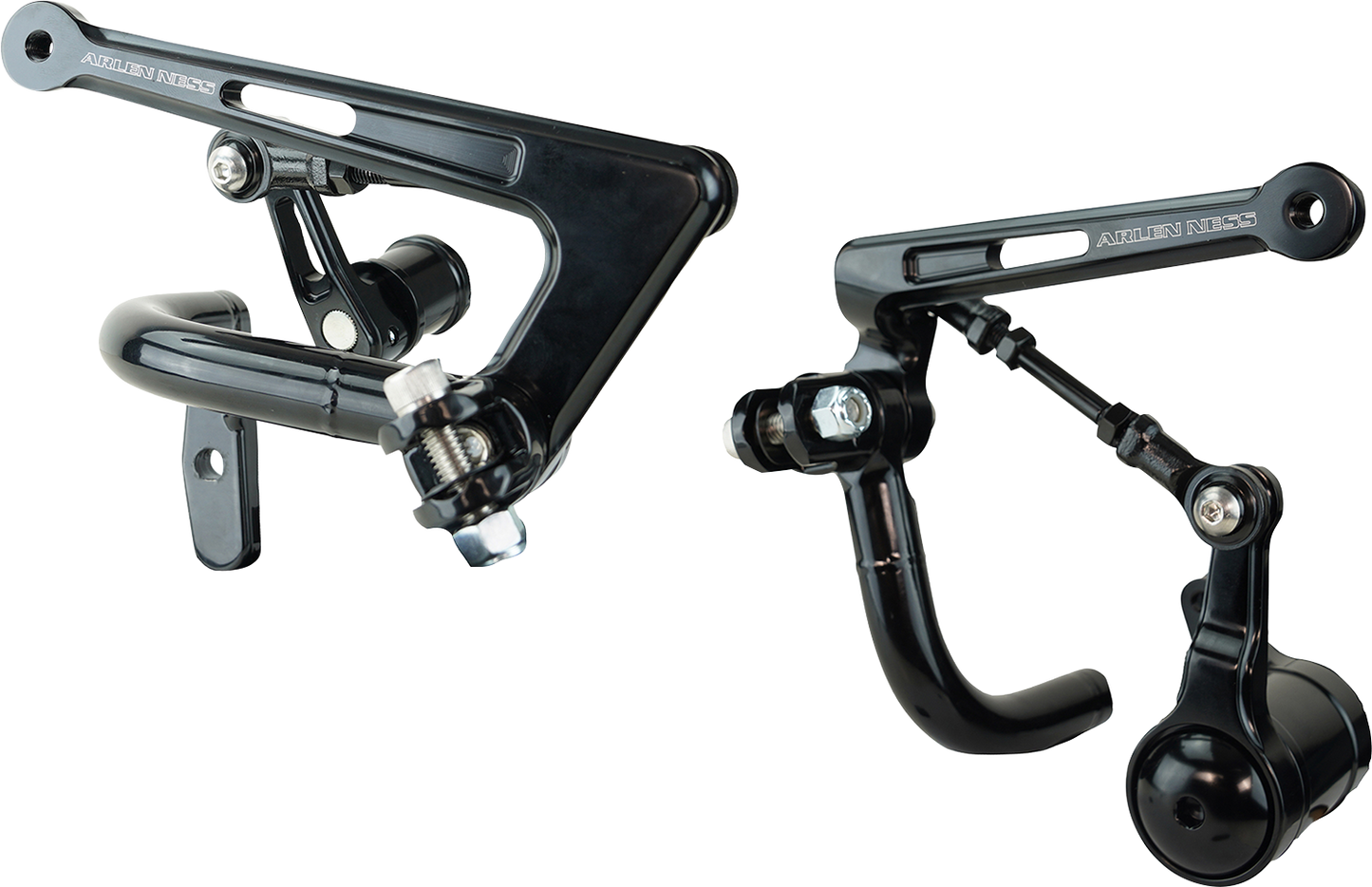 Arlen Ness Black Frame Mounted Mid Controls Kit 2009-2024 Harley Touring Models