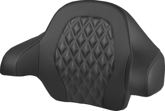 Saddlemen Gray Carbon Lattice Tour Pak Backrest Pad for 2014-2025 Harley Touring
