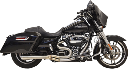 Bassani 2-1 Road Rage III Short Megaphone Exhaust 2017-2024 Harley Touring FLHR