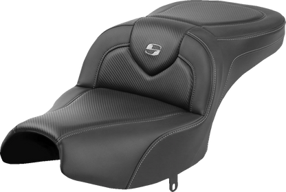 Saddlemen Roadsofa Carbon Fiber Gel Seat for 2022-2024 Indian Pursuit Dark Horse