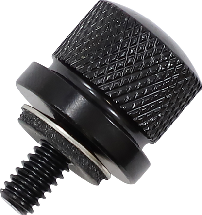 Rickrak Black Stainless Steel 1/4-20 Seat Bolt for Harley Models