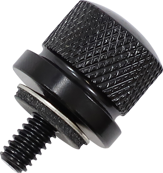 Rickrak Black Stainless Steel 1/4-20 Seat Bolt for Harley Models