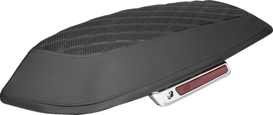 Saddlemen Gray Carbon Lattice Saddlebag Lid Covers for 2014-2025 Harley Touring